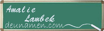 Amalie Lambek Visitenkarte